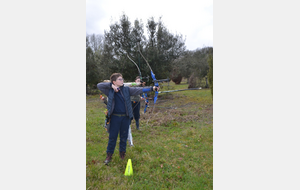 Préparation au tir Campagne 2026 avec Céline pendant le stage des vacances d'hiver.