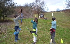 Préparation au tir Campagne 2026 avec Céline pendant le stage des vacances d'hiver.